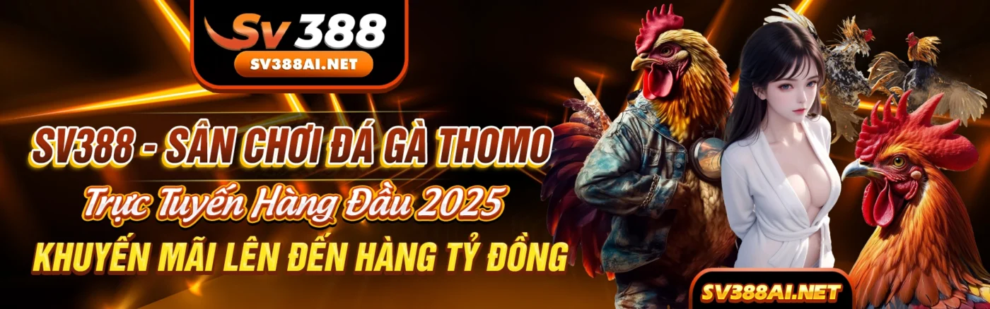 SV388 sân chơi đá gà Thomo trực tuyến hàng đầu 2025, khuyến mãi lên đến hàng tỷ đồng
